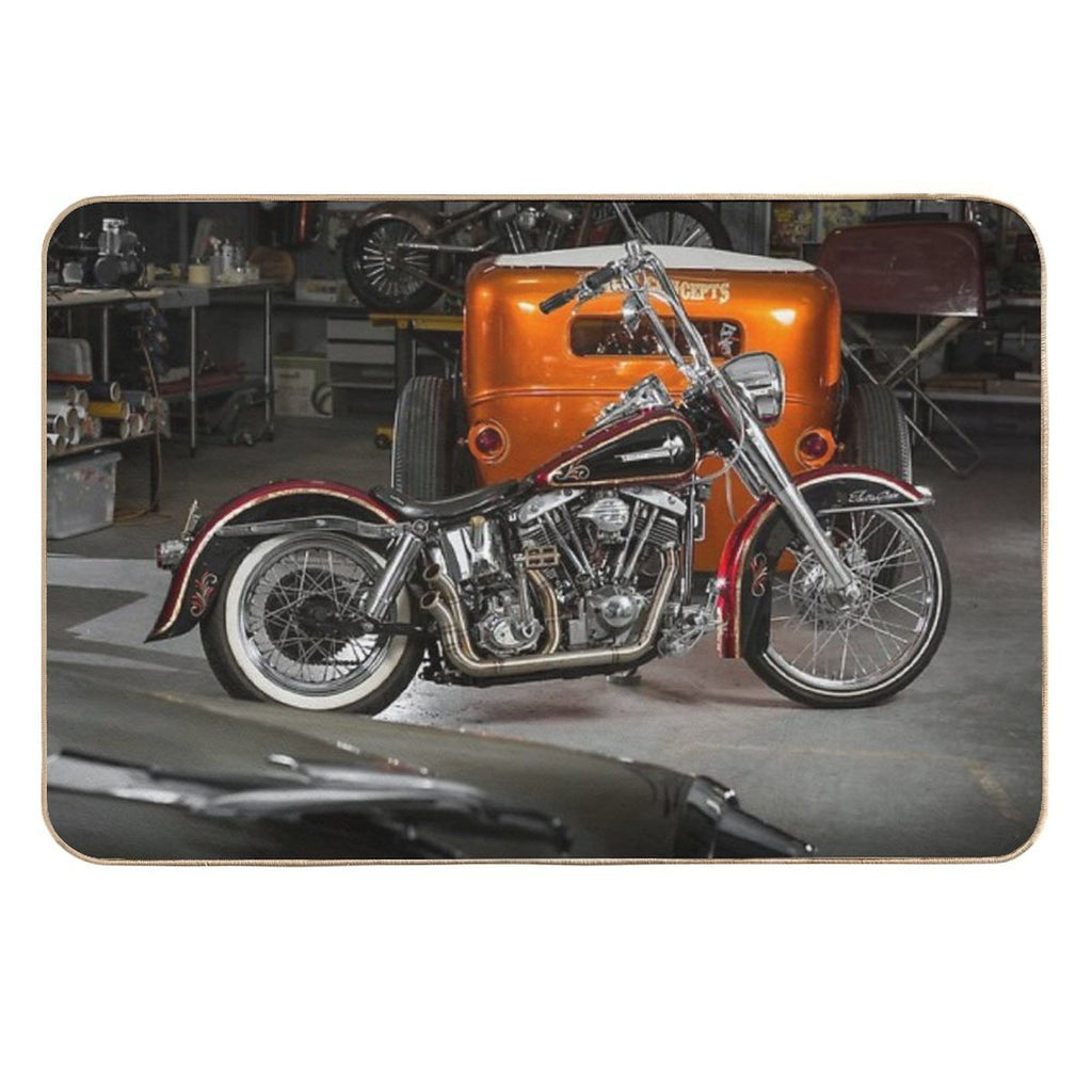 Damien King's Harley Davidson  High-Traffic Bath Mat