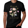 Resist Subtle Anti Trump Floral Botanical Protest Political  Stretchy T-Shirt