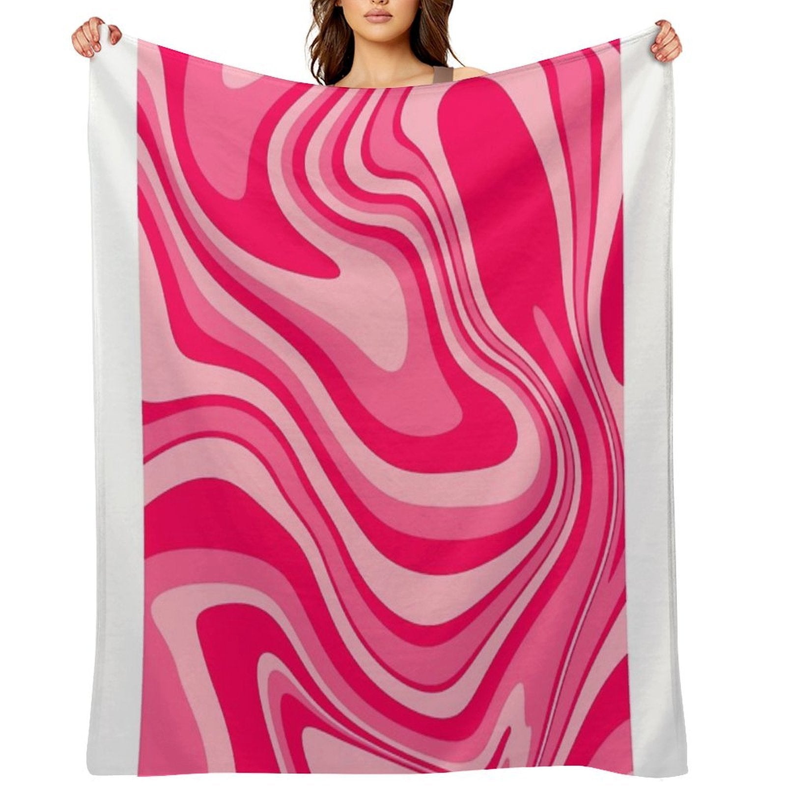 PINK PRINT Velvety-soft Throw Blanket