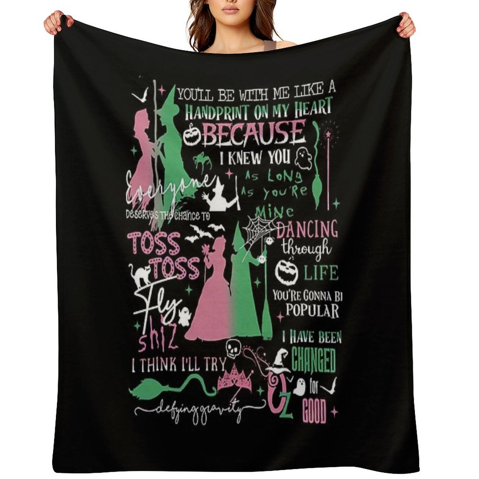 Changed For Good, Wicked Defy Gravity Premium Throw Blanket