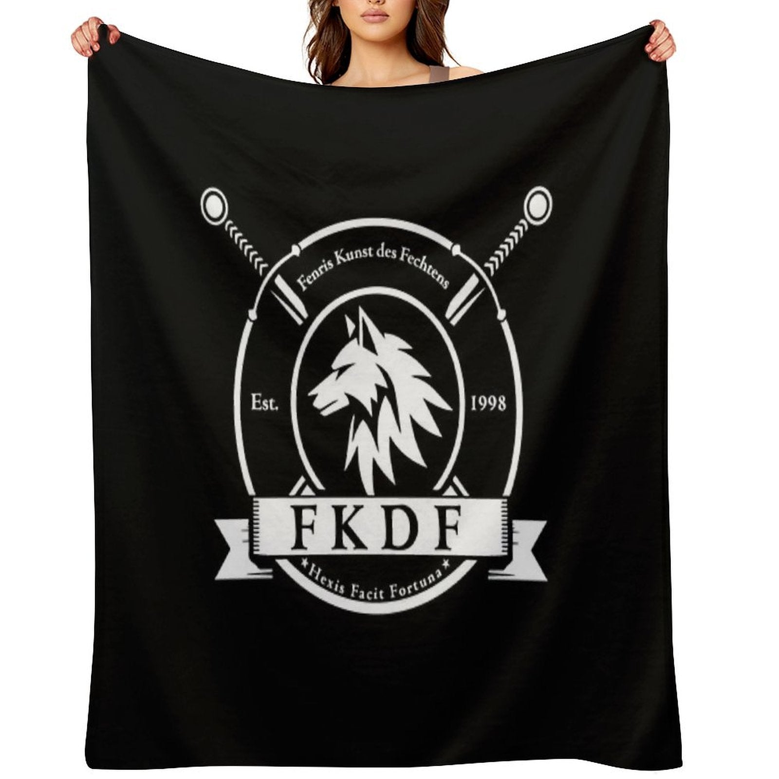Fenris Flag Velvety-soft Throw Blanket