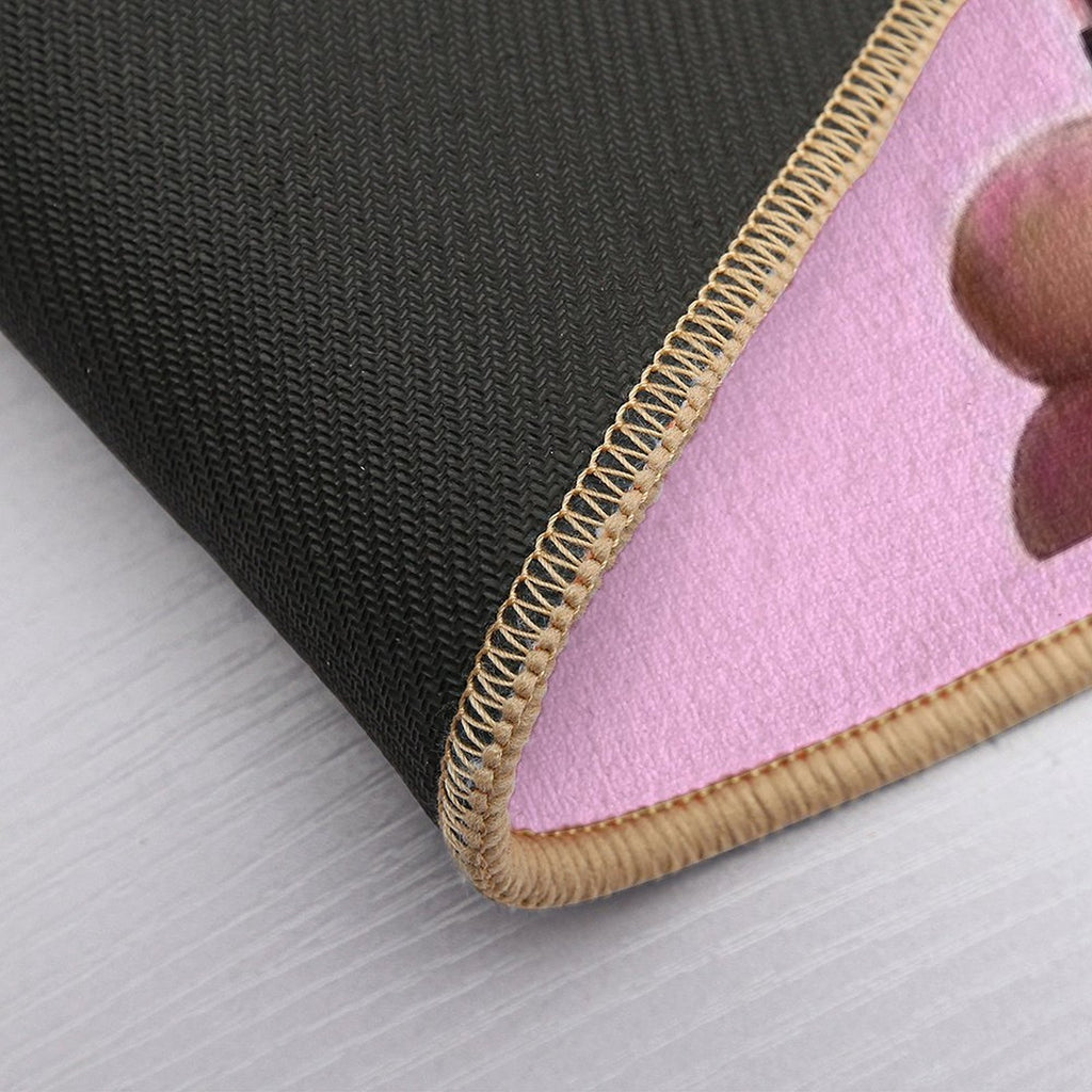 Lips Only I Am A God Crazy Pink  Pet-Safe Bath Mat