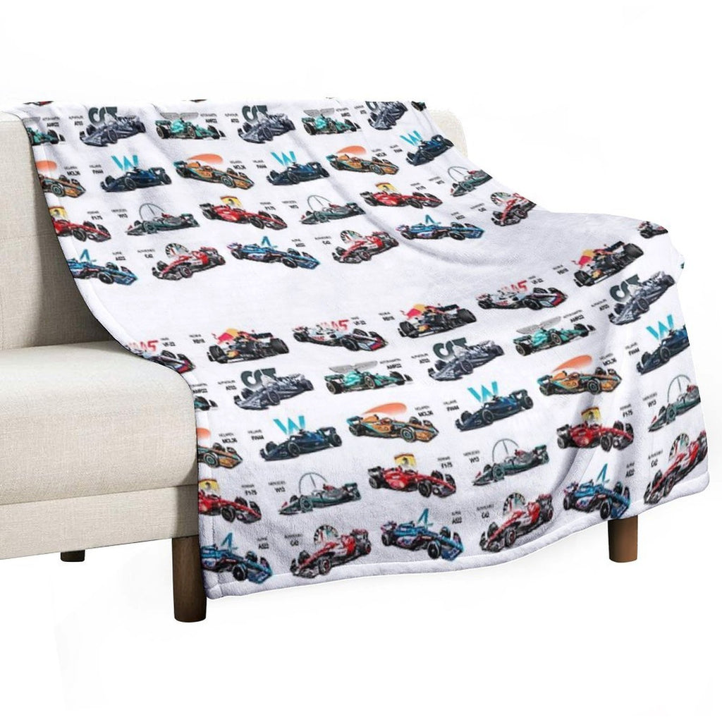 F1 All Cars 2022 Premium Throw Blanket
