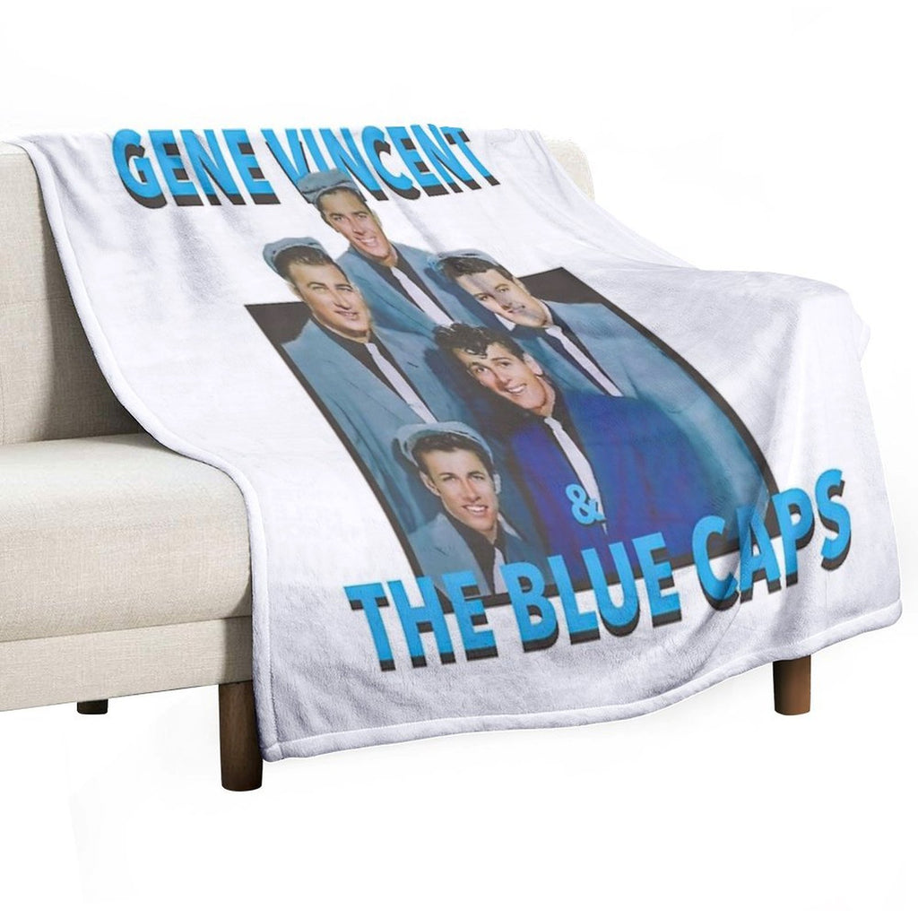 Gene Viincent And The Blue Caps Sustainable Throw Blanket