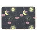 Stars And Moon Pattern  Absorbent Bath Mat
