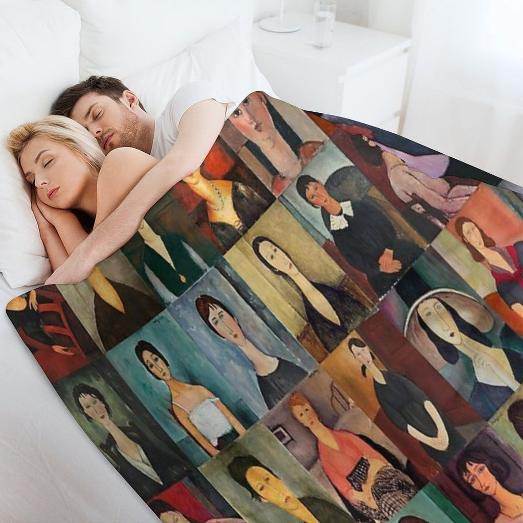 Amadeo Modigliani Eco-conscious Throw Blanket