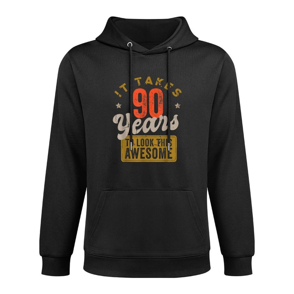 Awesome 90 Year Old - Vintage 90th Birthday Medium-Weight Fabric Hoodie