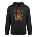 Awesome 90 Year Old - Vintage 90th Birthday Medium-Weight Fabric Hoodie