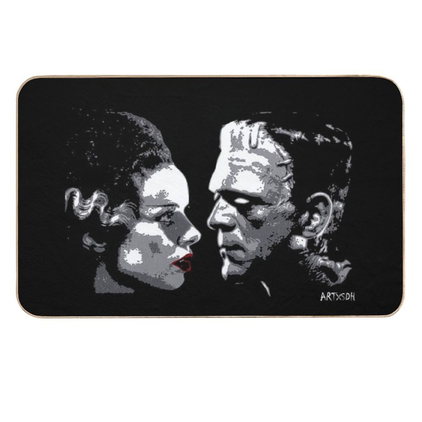 For The Love of Frank  Repositionable Bath Mat