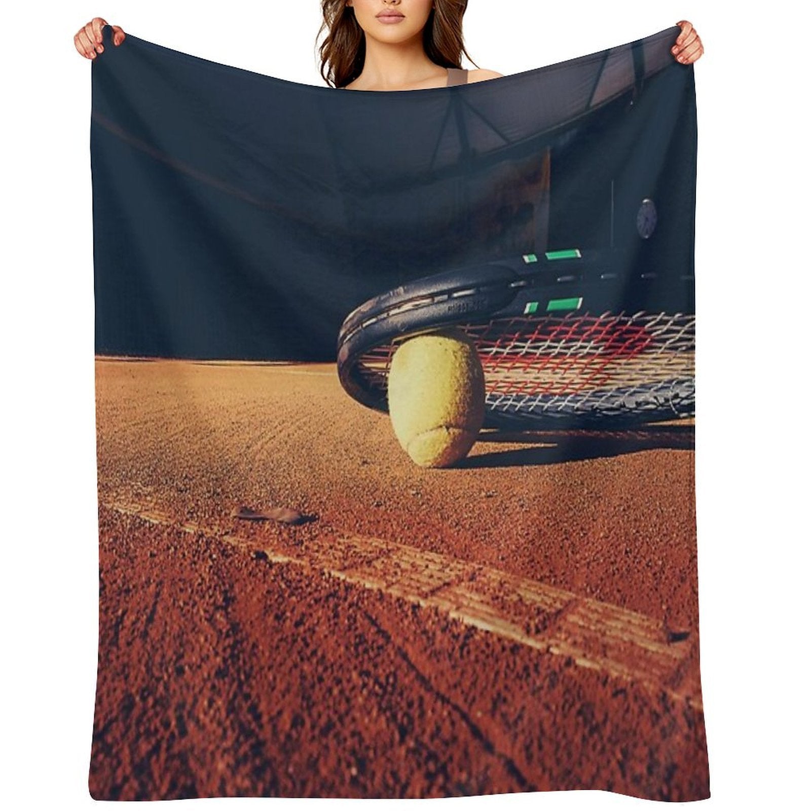 Tennis Ball Durable Throw Blanket