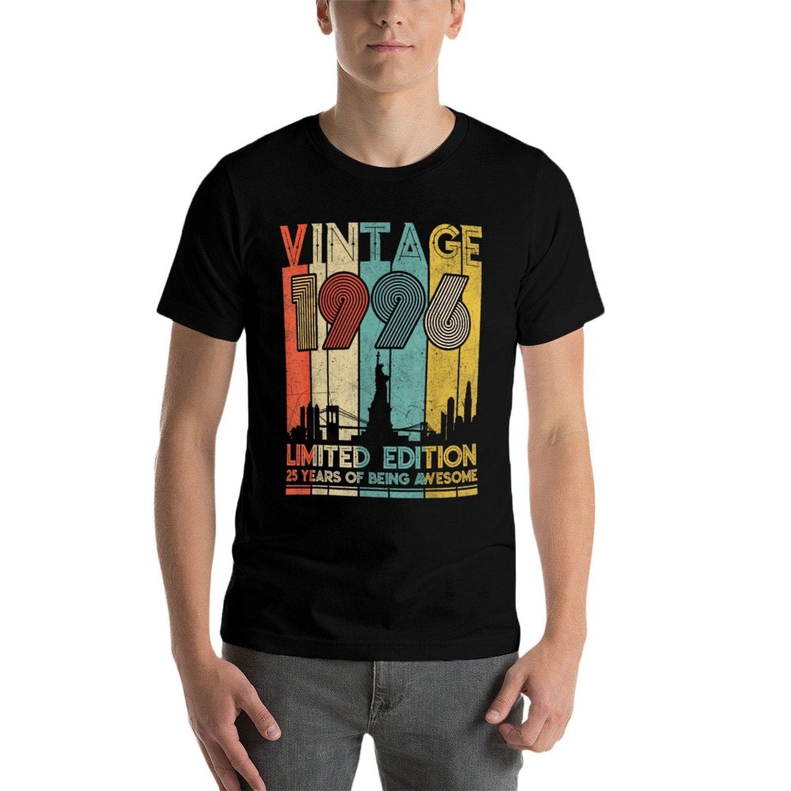 Vintage Made in 1996 - 25th Birthday 25 Years Old Gift  Cotton T-Shirt
