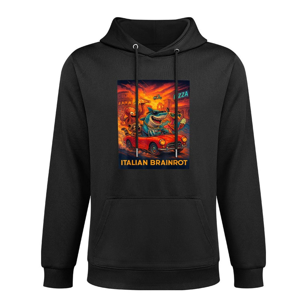 Italian Brainrot Trendy Viral Generated by AI Internet Meme Pilling-Resistant Hoodie