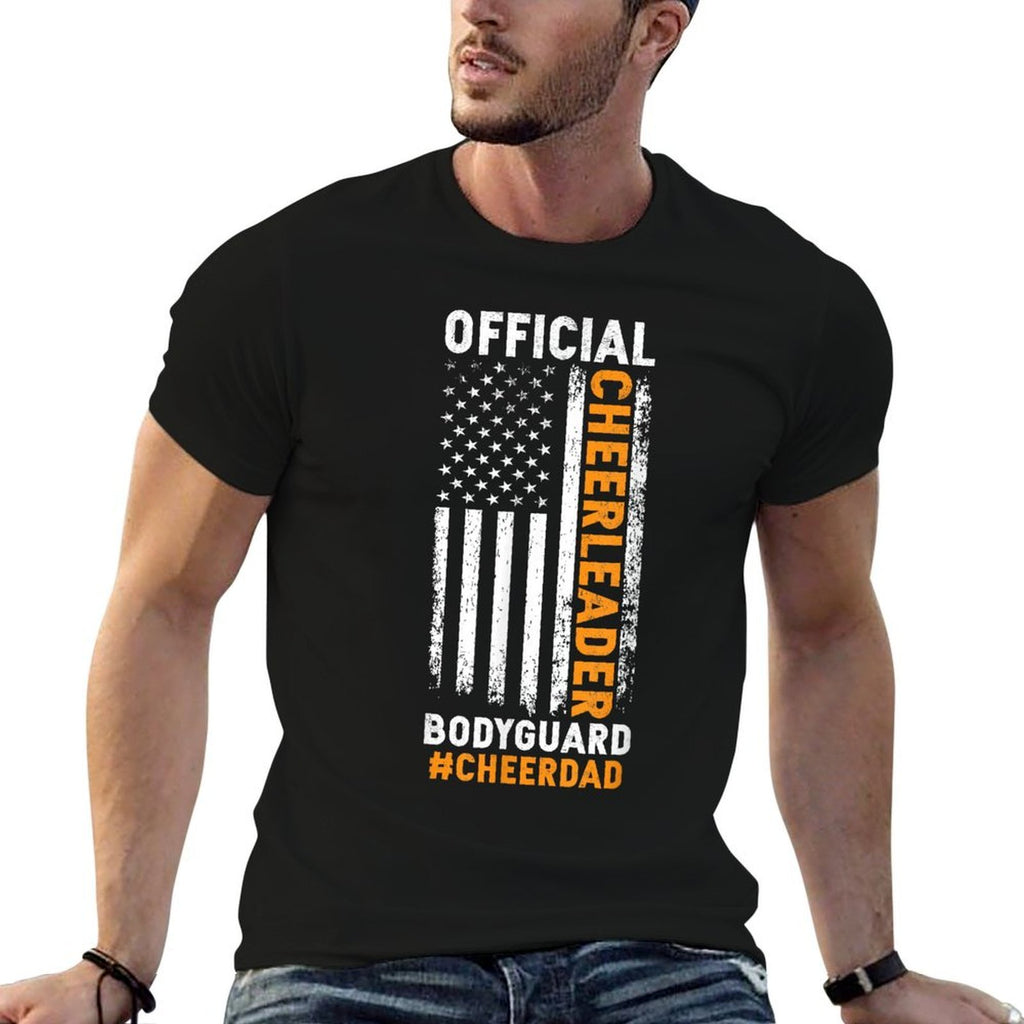Cheer Dad Bodyguard Family Father Cheerleader Squad  Moisture-wicking T-Shirt