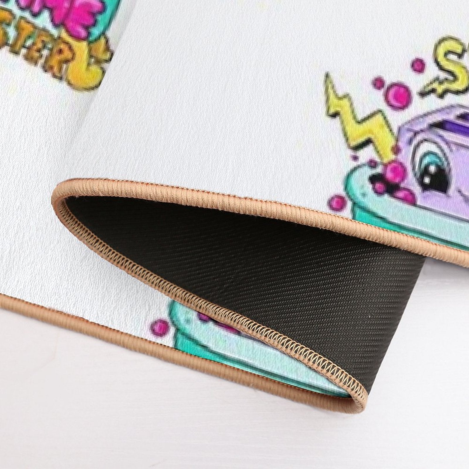 Sparky The Bathtime Toaster  Fade-Resistant Bath Mat