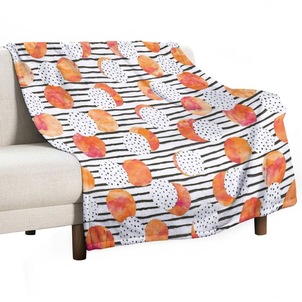 Fruity Orange Multi-functional Throw Blanket
