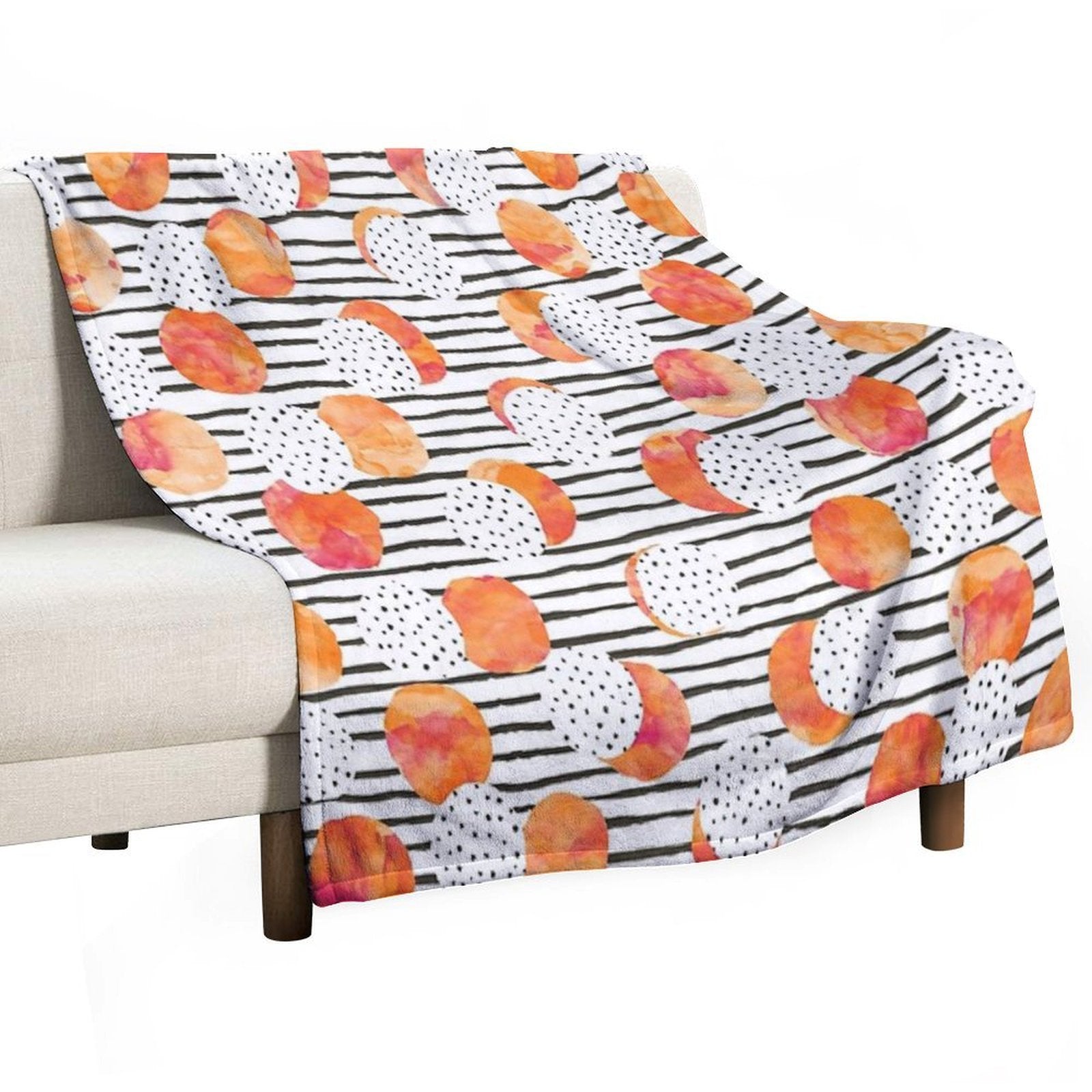 Fruity Orange Multi-functional Throw Blanket