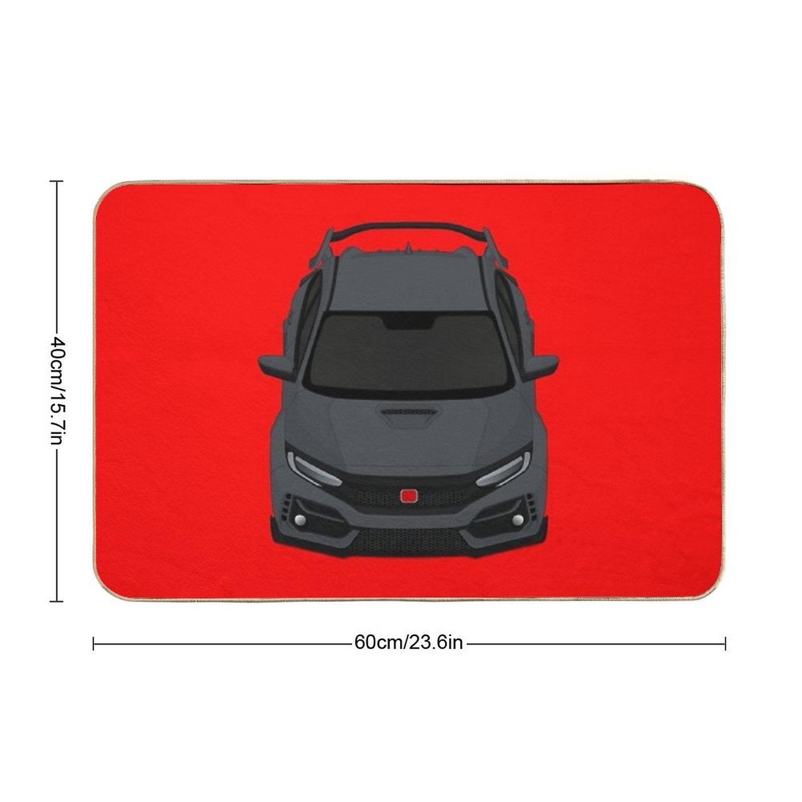Civic Type R Metal  Fade-Resistant Bath Mat