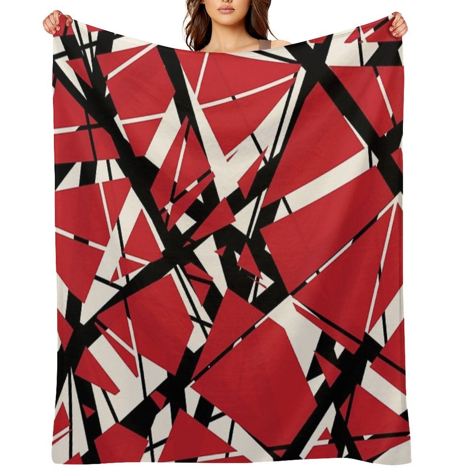 EVH Authentic Stripes Design (red) Multi-functional Throw Blanket