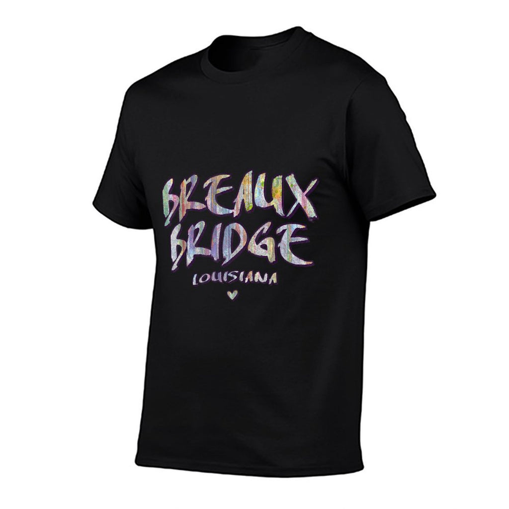 Breaux Bridge Louisiana - Breaux Bridge LA Watercolor Logo  Polyester Blend T-Shirt