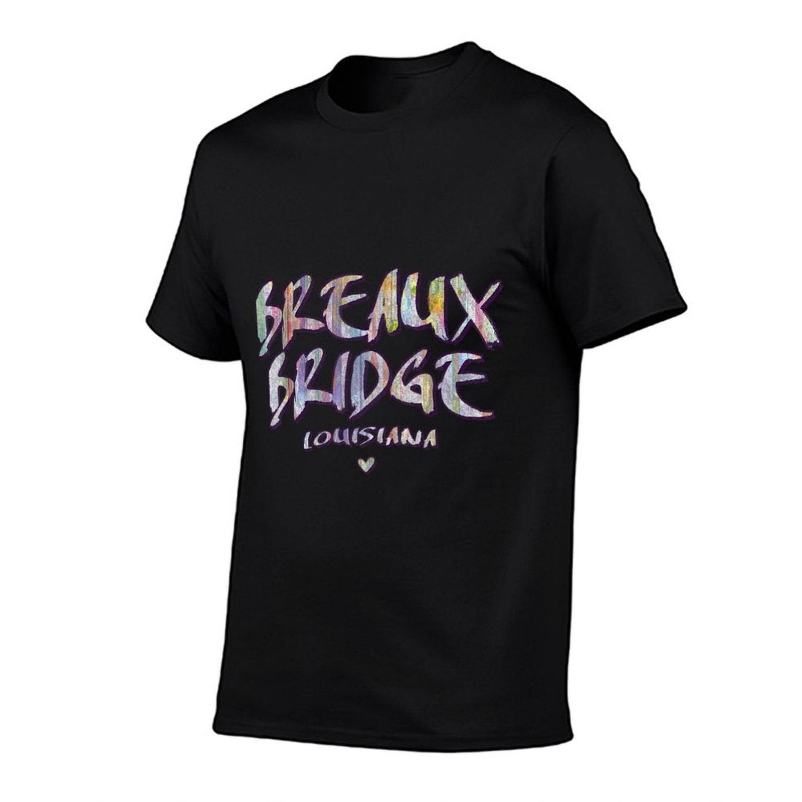 Breaux Bridge Louisiana - Breaux Bridge LA Watercolor Logo  Polyester Blend T-Shirt