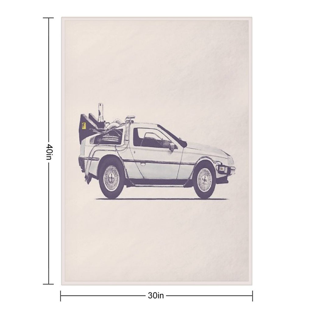 Delorean Multi-functional Throw Blanket