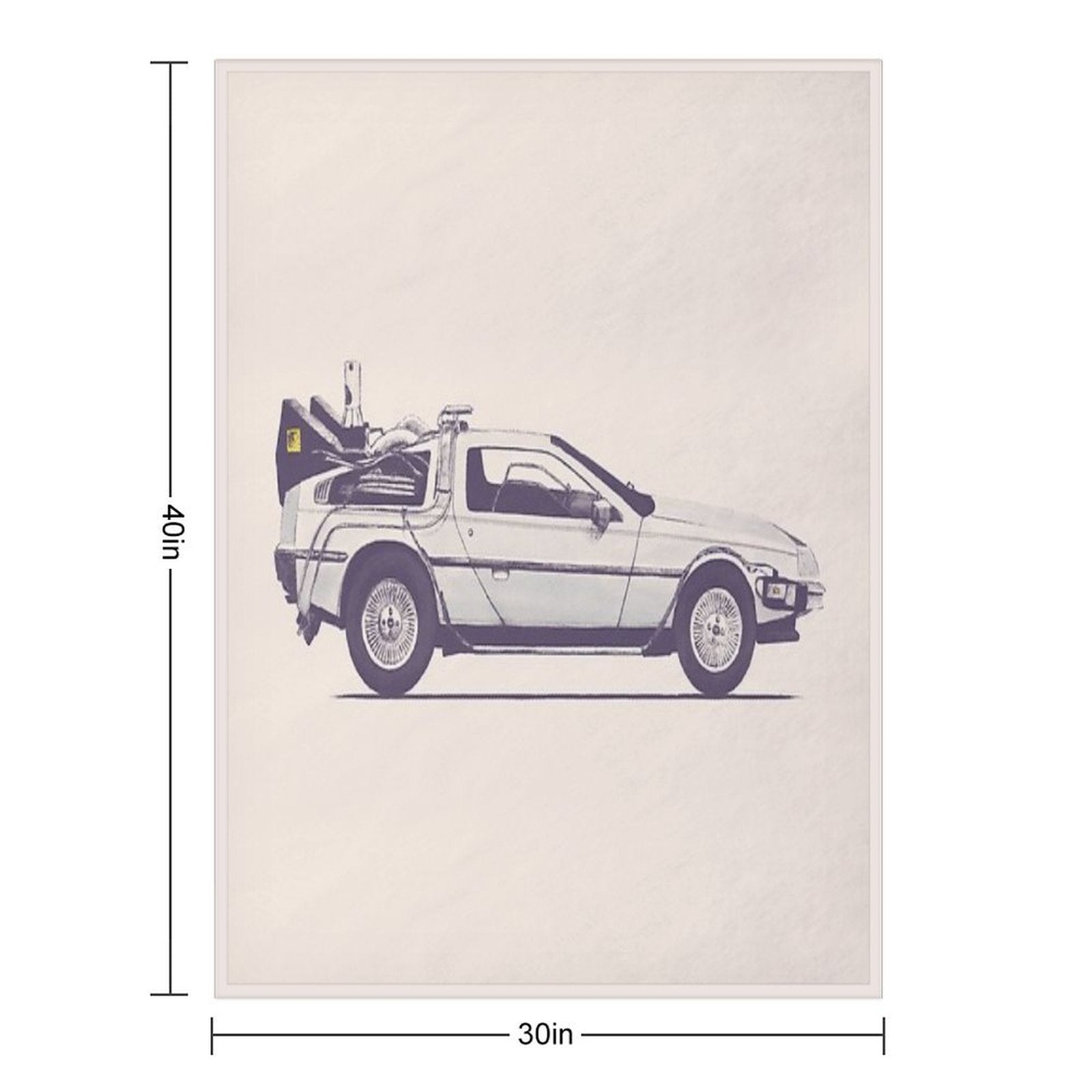 Delorean Multi-functional Throw Blanket