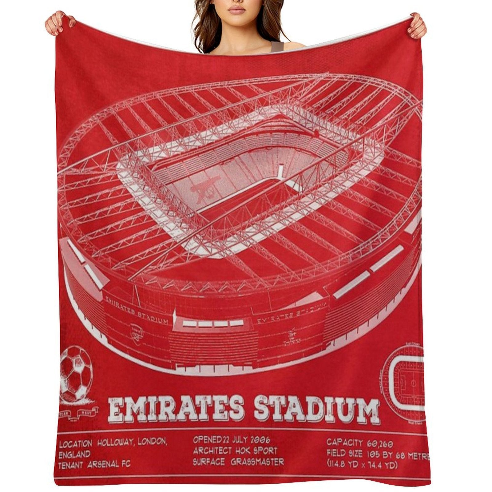 Emirates Stadium Premium Throw Blanket