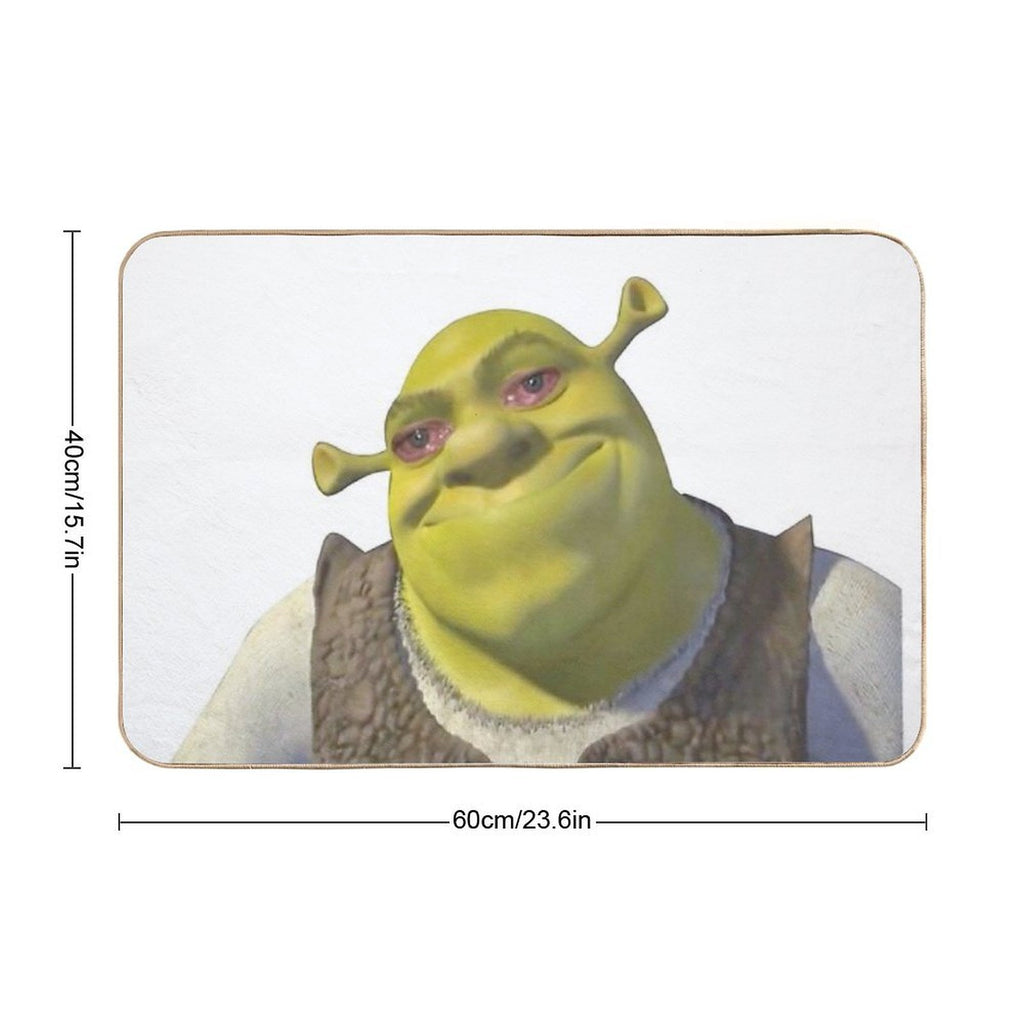 Shrek Crying Meme  Odorless Bath Mat
