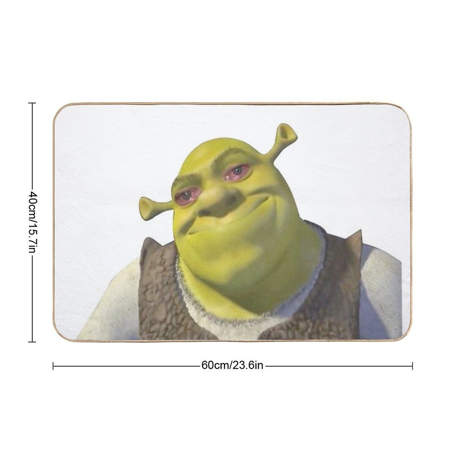 Shrek Crying Meme  Odorless Bath Mat