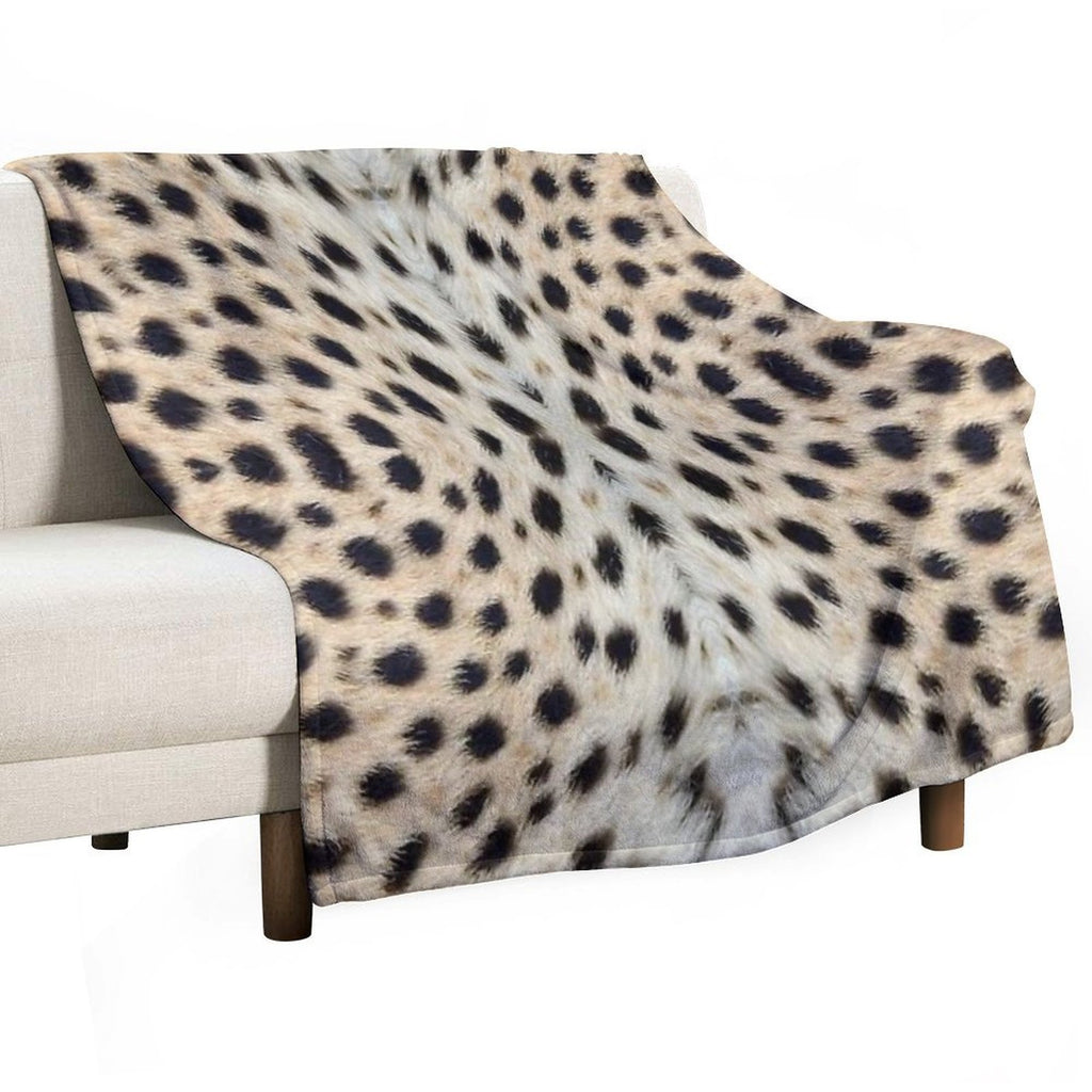 BIG KITTY CAT ~rOaR!~ Cheetah Print Wild Jungle Animal Serengeti Safari Machine-washable Throw Blanket