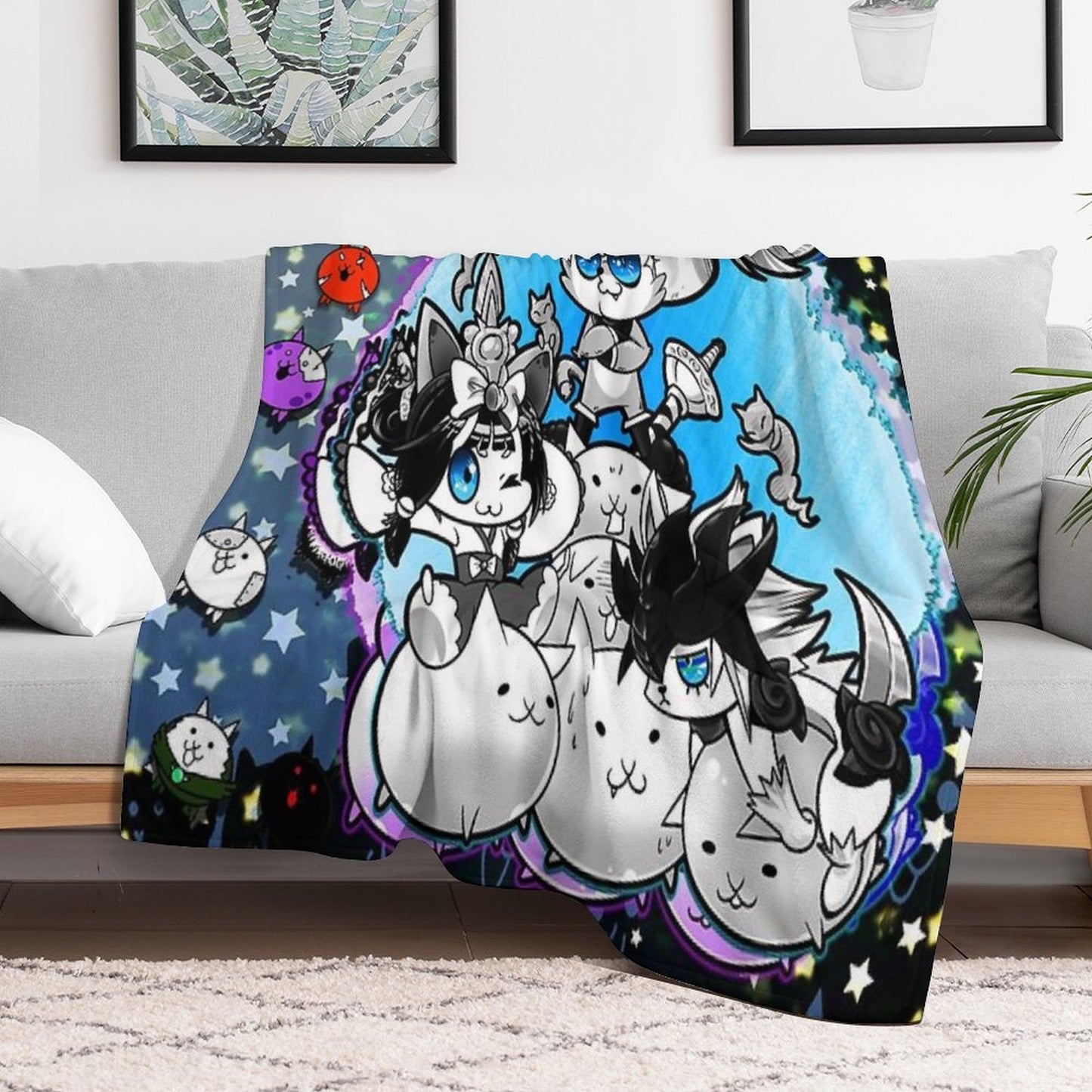 Battle Cats - Dartanyan Velvety-soft Throw Blanket