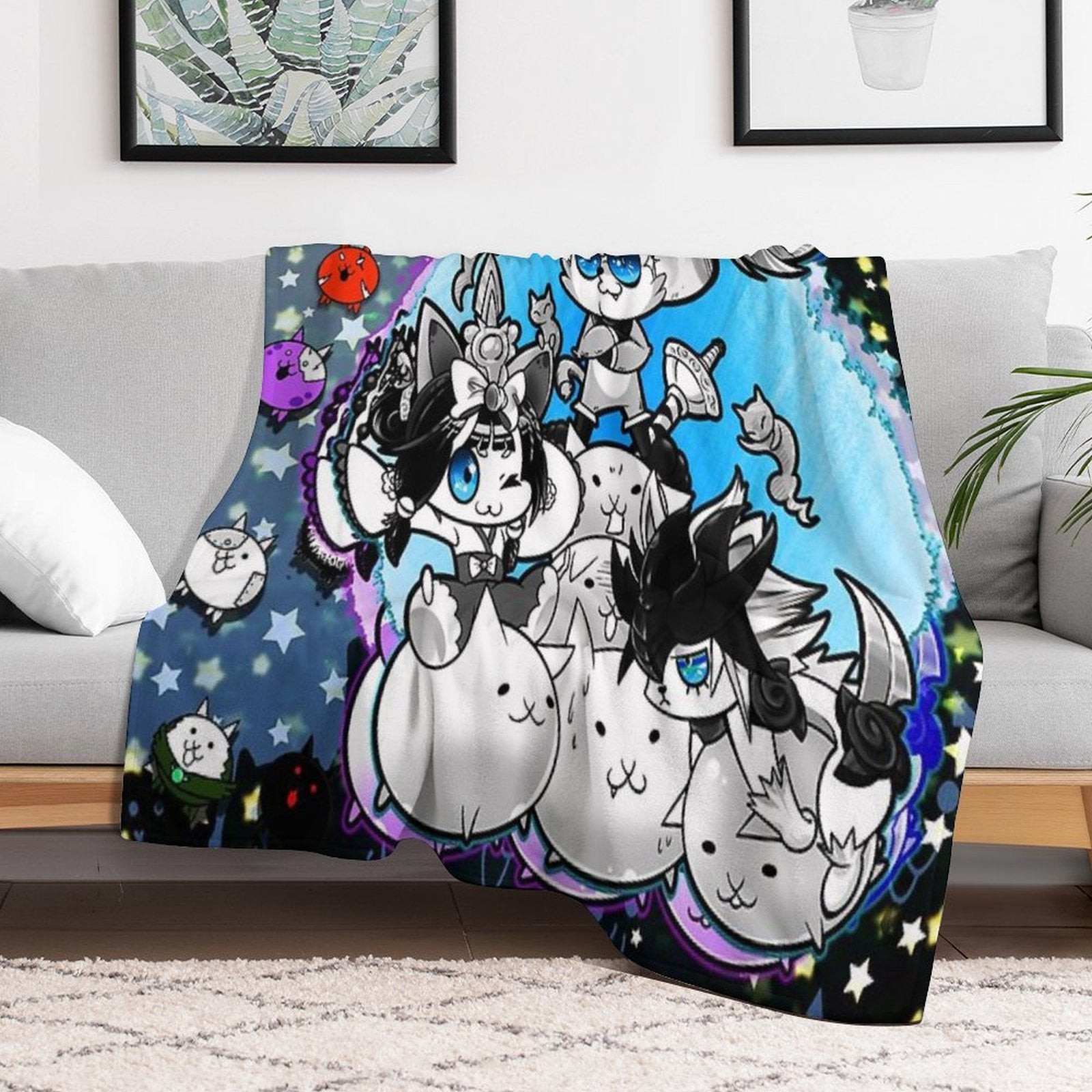 Battle Cats - Dartanyan Velvety-soft Throw Blanket