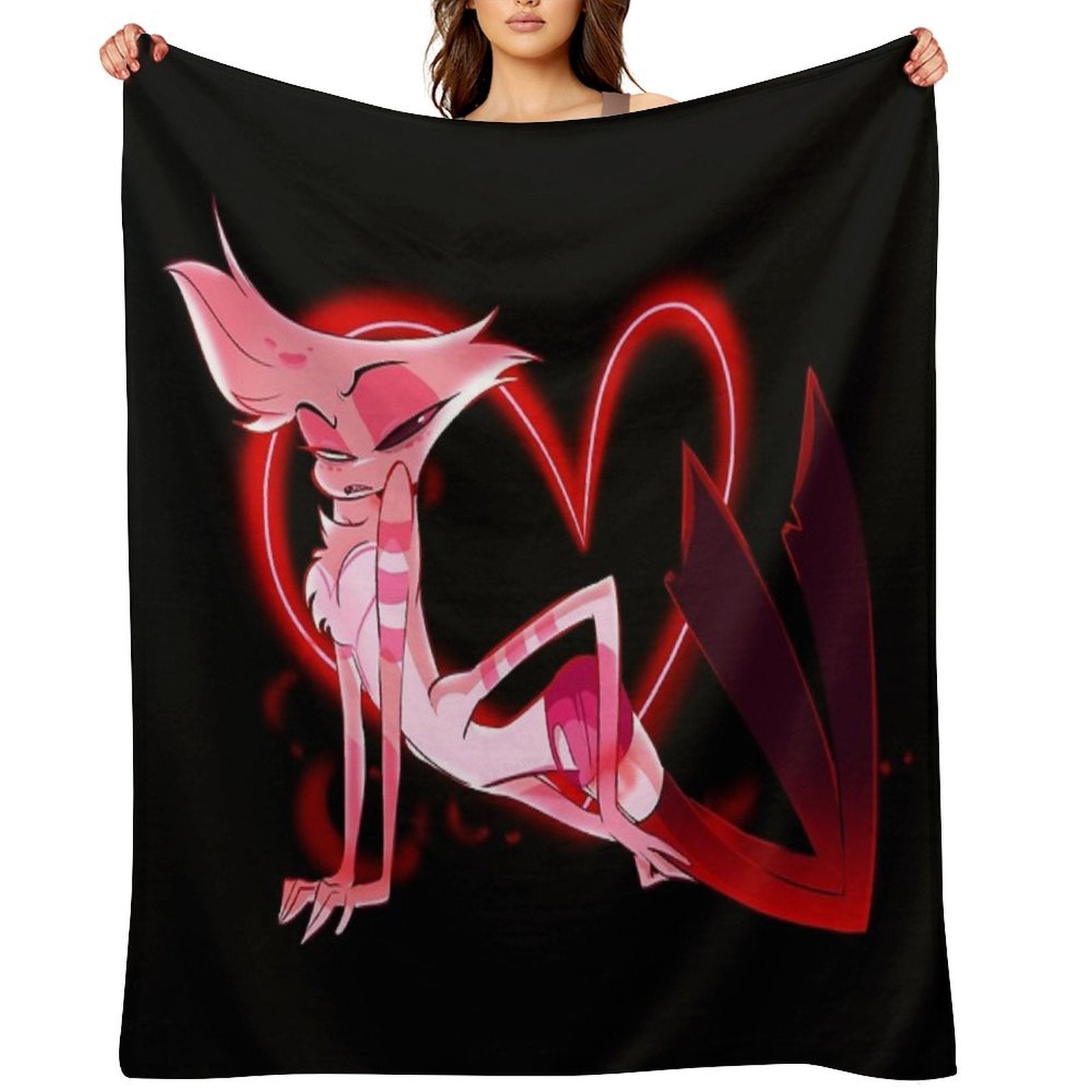 Addict W Heart Machine-washable Throw Blanket