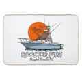 Rooster Fish Flagler Beach, Florida  Dirt-Trapping Bath Mat
