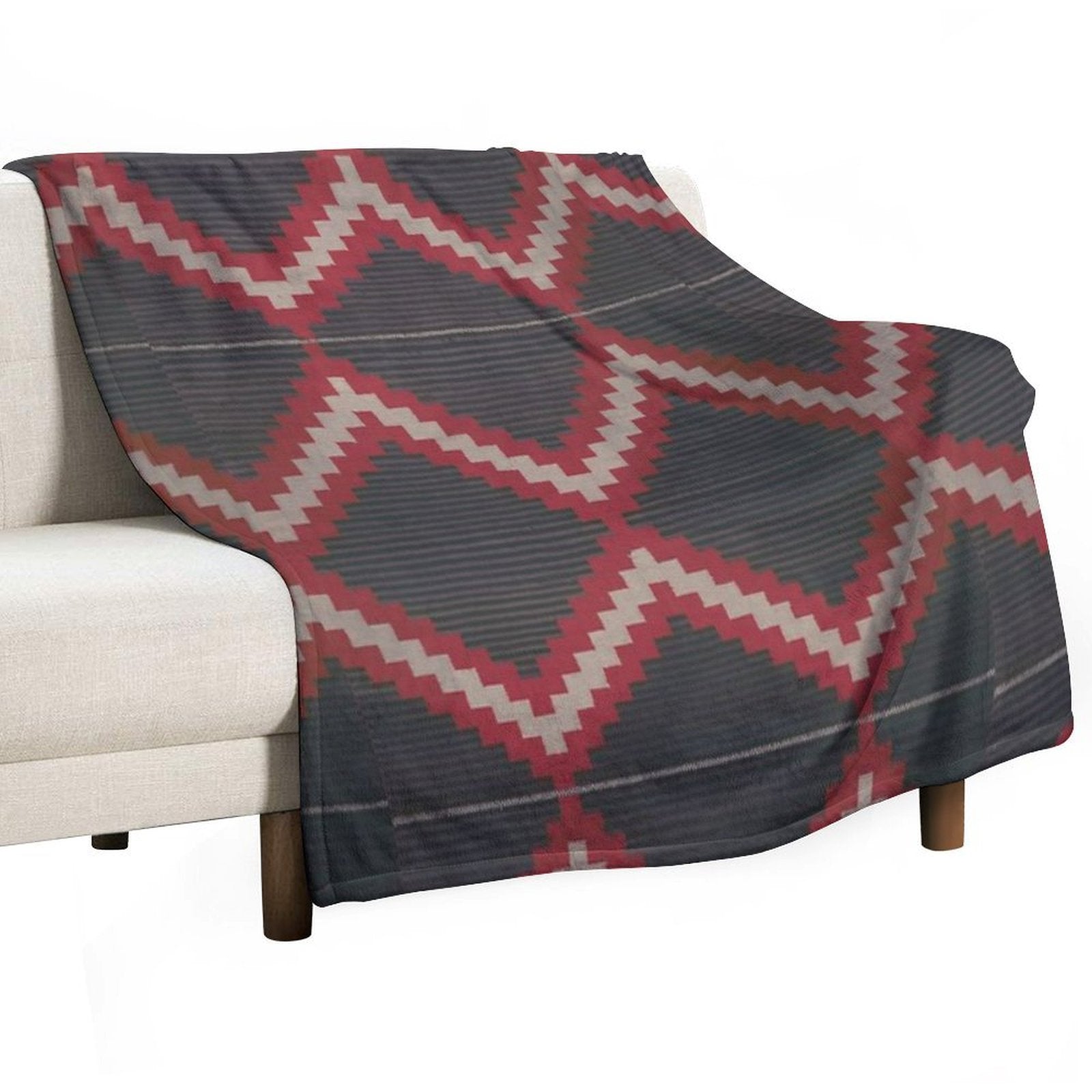 Navajo Weaving Blanket Moki Print Anti-pilling Throw Blanket
