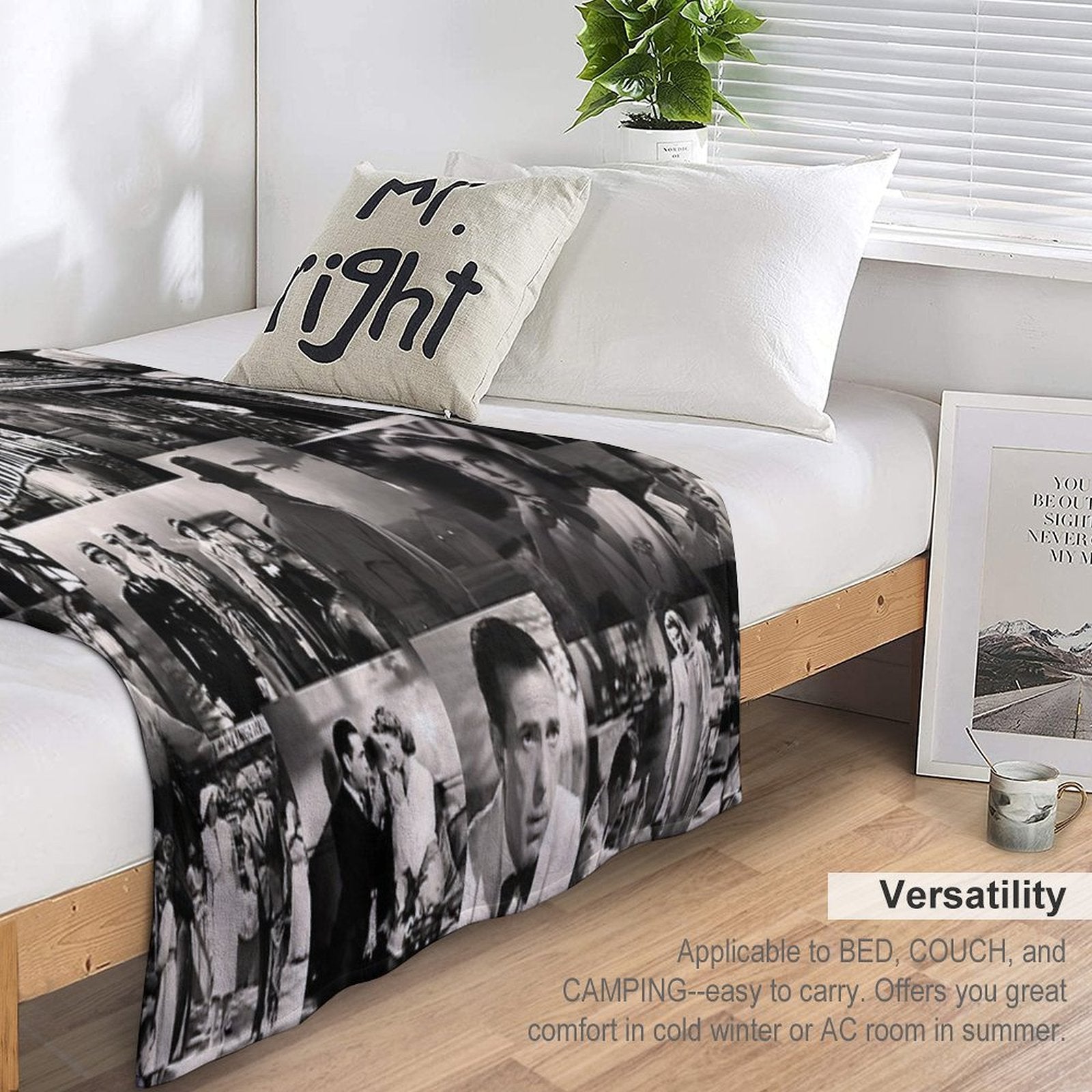 Casablanca Anti-pilling Throw Blanket