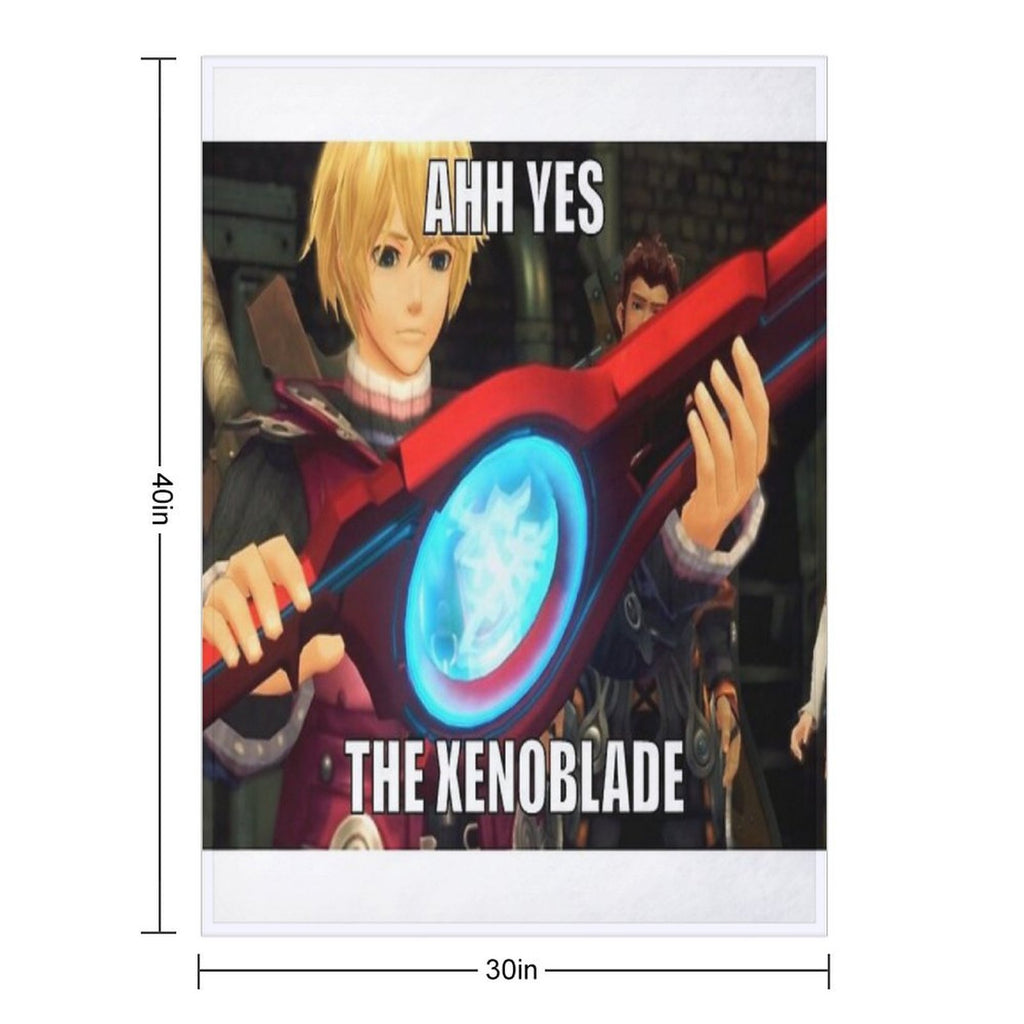 Ahh Yes, The Xenoblade Easy Care Throw Blanket