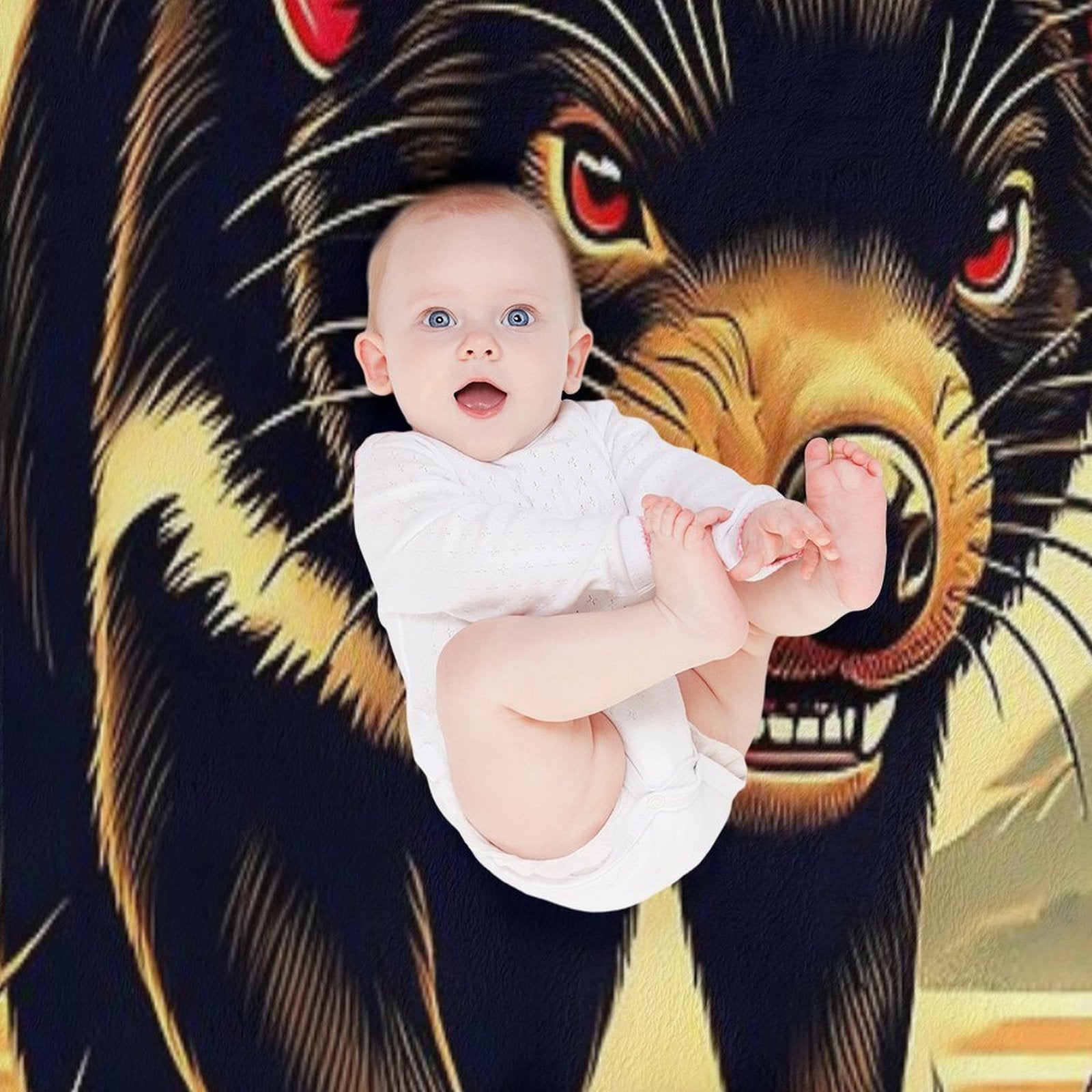 Tasmanian Devil  Tasmanian Devil Lovers Sustainable Throw Blanket