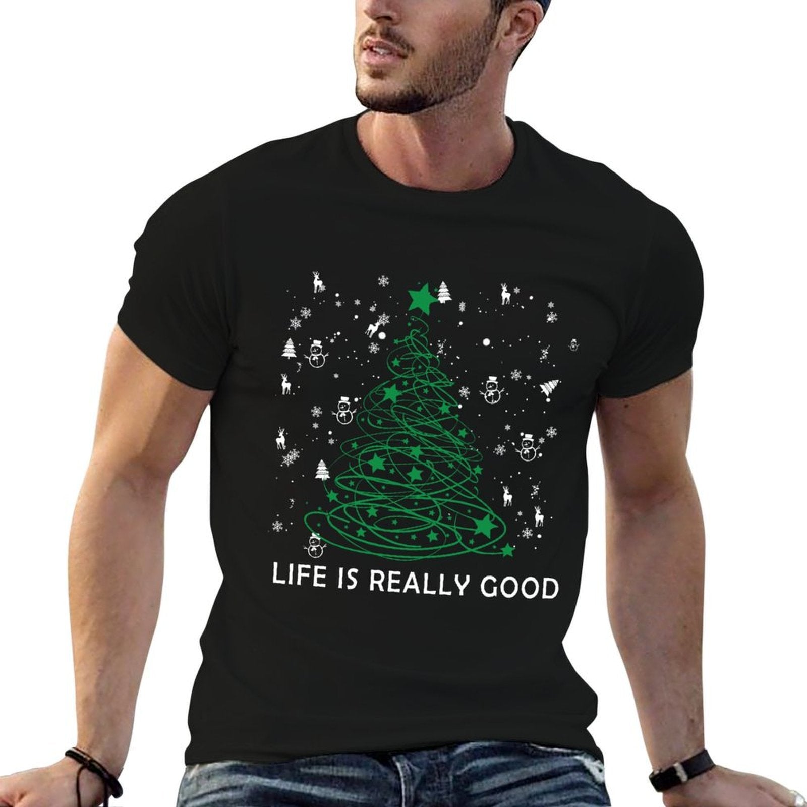 Life Is Really Good Because Winter Season Christmas Holiday  Breathable T-Shirt