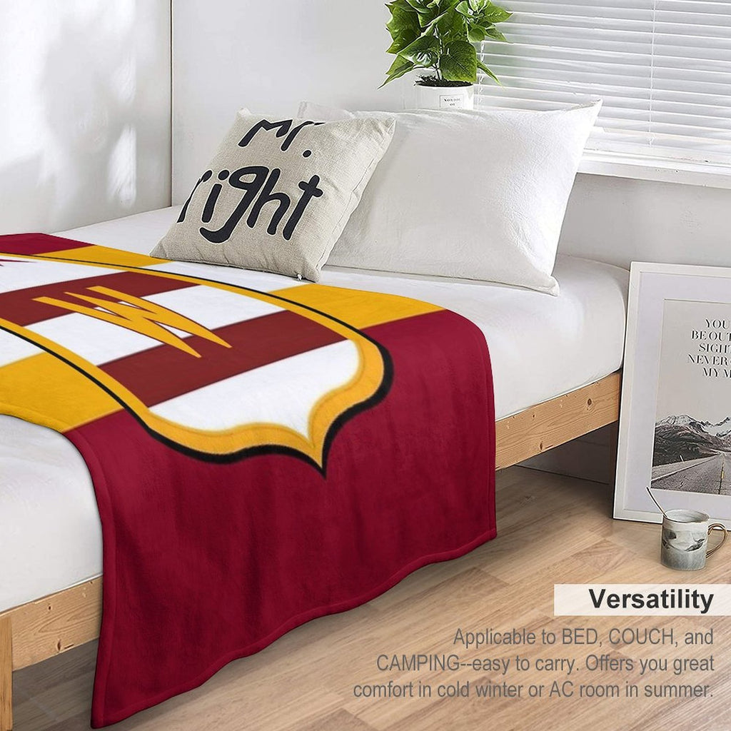 Washington D.C. Commander Football Easy Care Throw Blanket