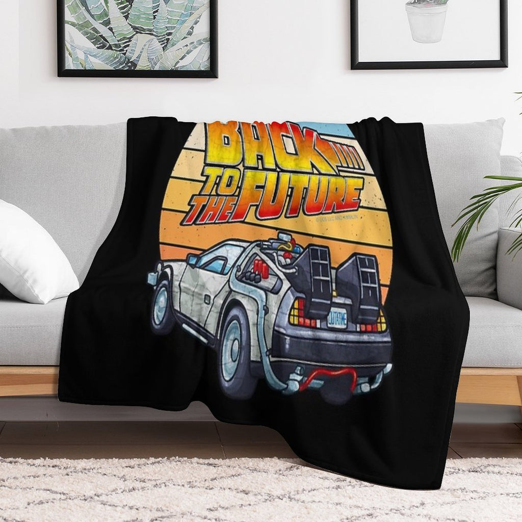 Back to The Future - DMC DeLorean Eco-conscious Throw Blanket