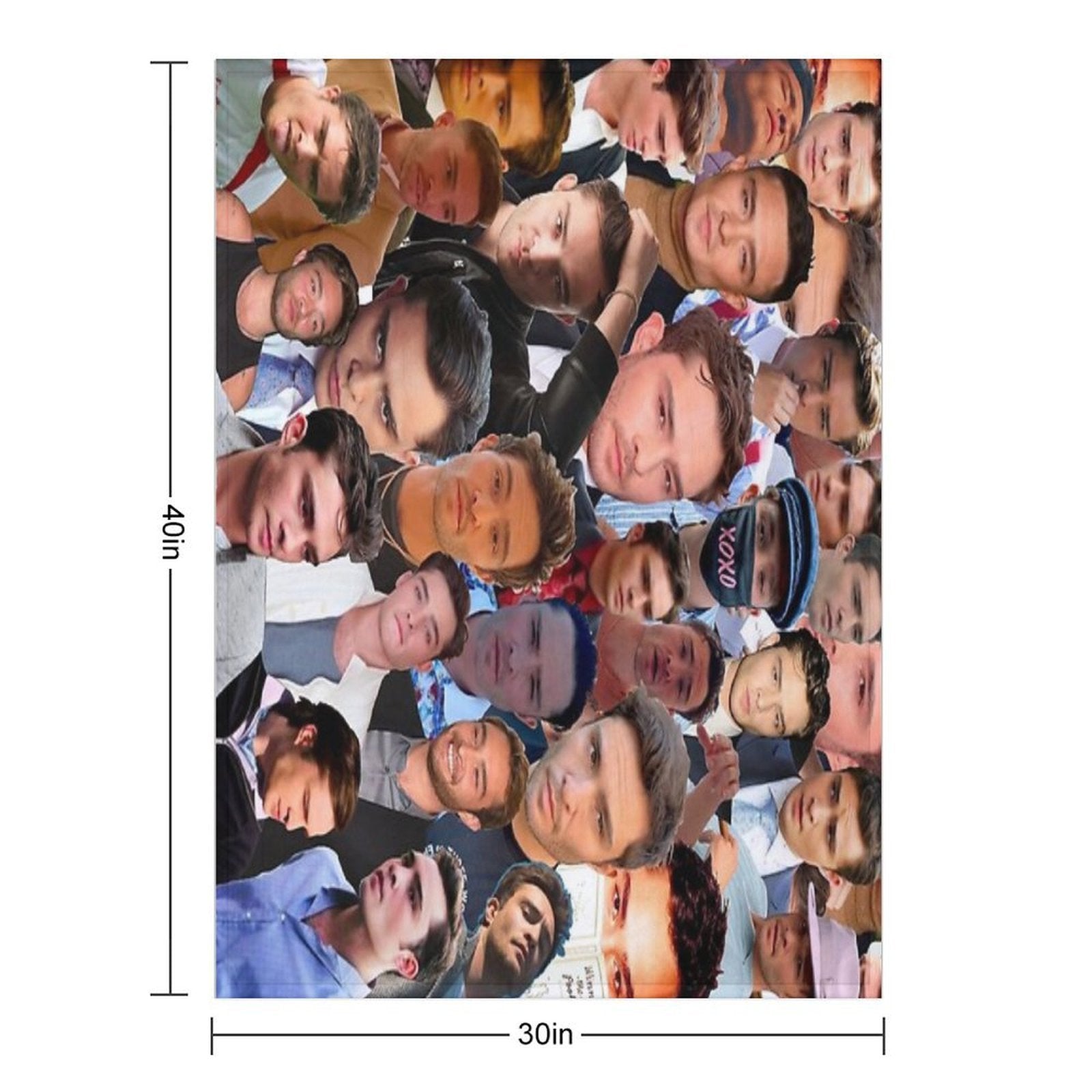 Ed Westwick Photo Collage Durable Throw Blanket