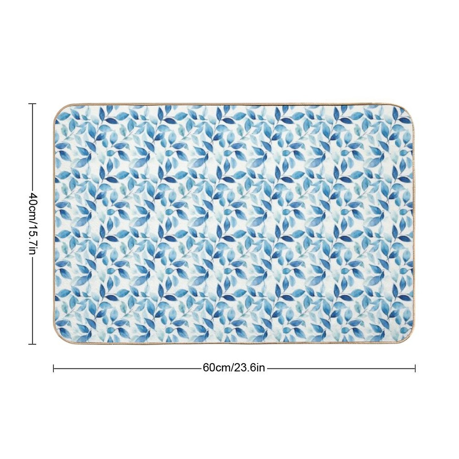 Floral Blue, Poetic Escape  Versatile Bath Mat