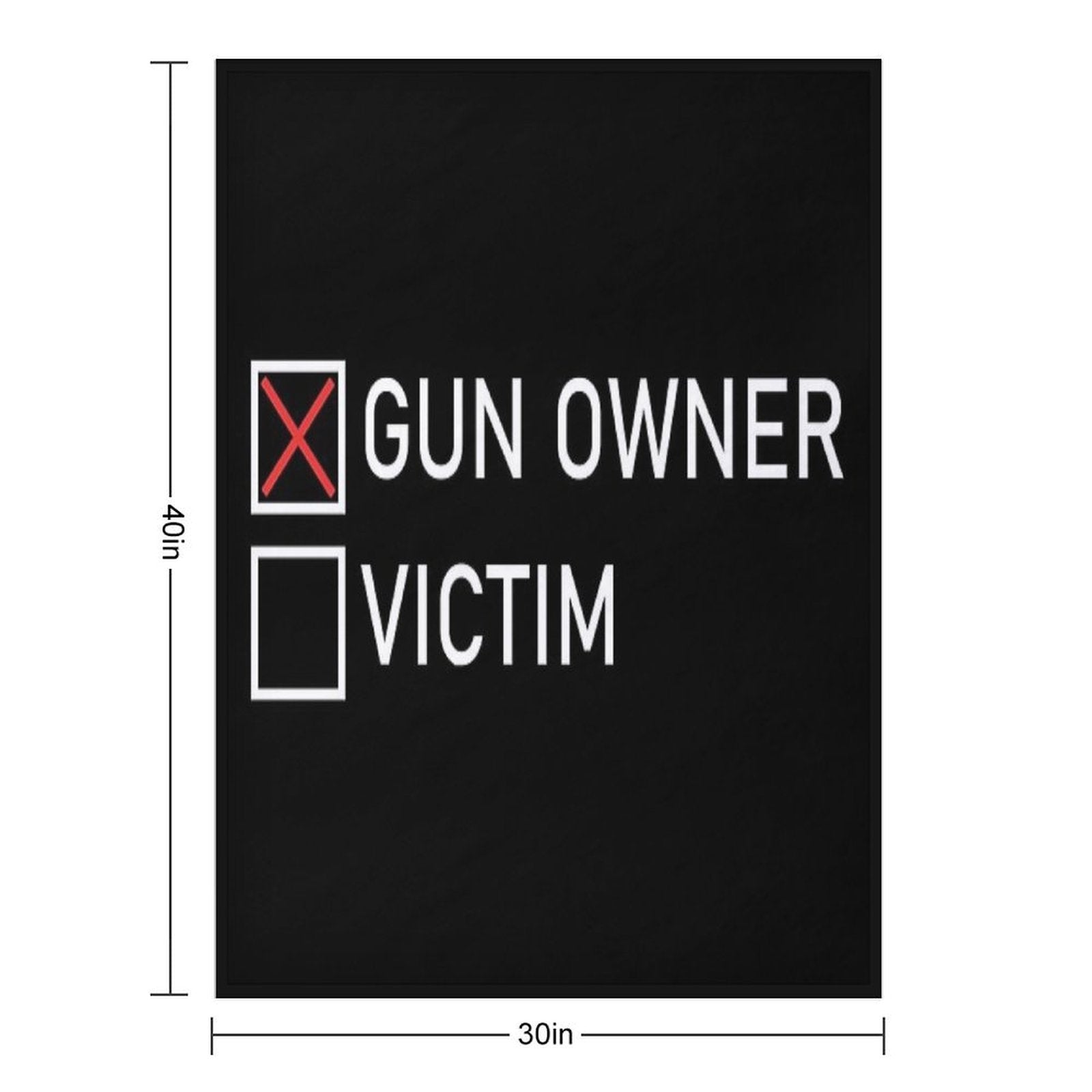 Gun Owner - Victim Multi-functional Throw Blanket