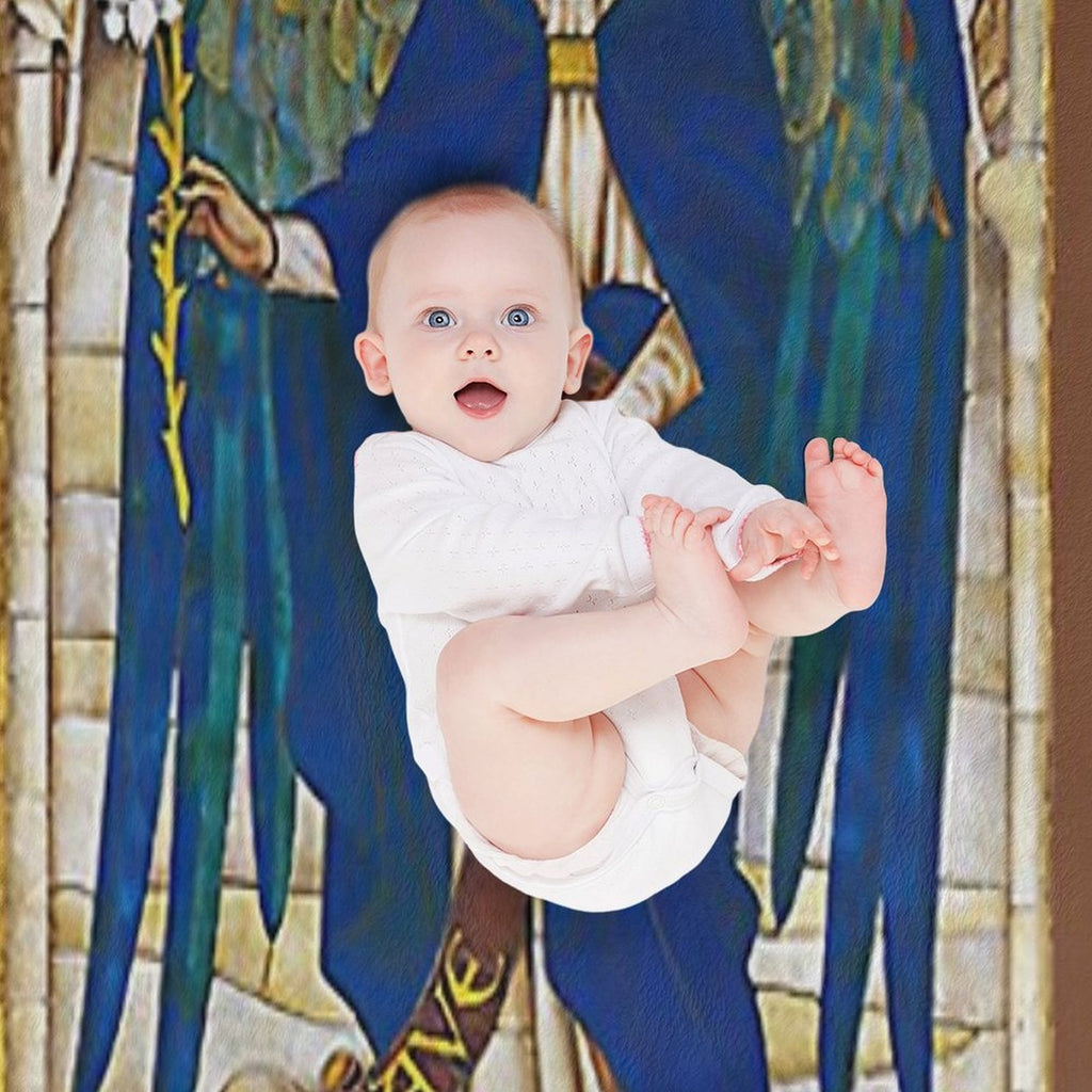 St Gabriel Angel Catholic Saint Archangel Easy Care Throw Blanket