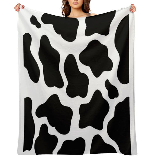 Cow Patterned Pillow , Duvet Cover And Throw Blanket Cute And Aesthetic Quick-dry Throw Blanket