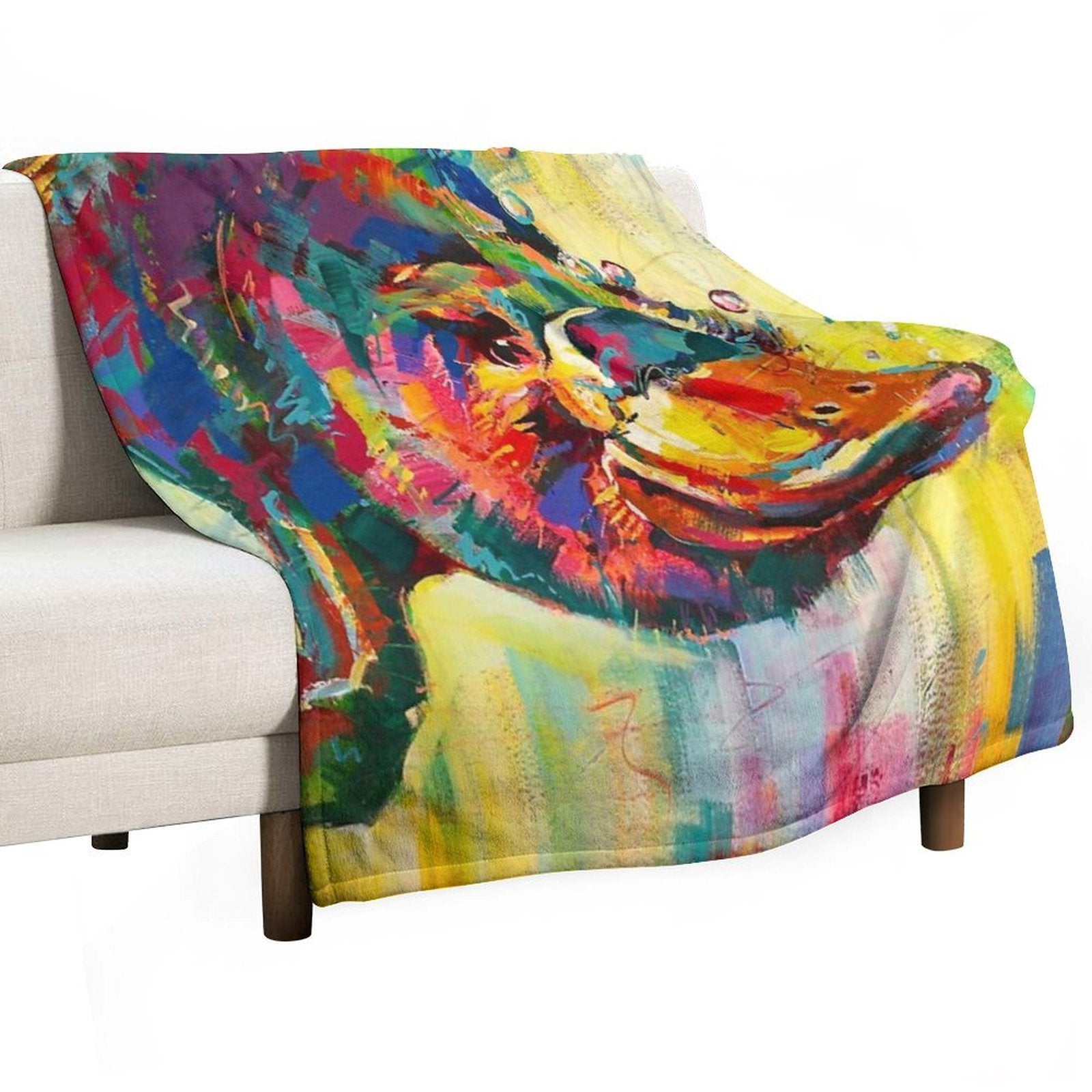 Duck-Billed Platypus - Australian Mammal Multi-functional Throw Blanket