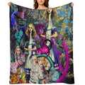 Alice Wonderland, Alice in Vintage Wonderland Eco-conscious Throw Blanket