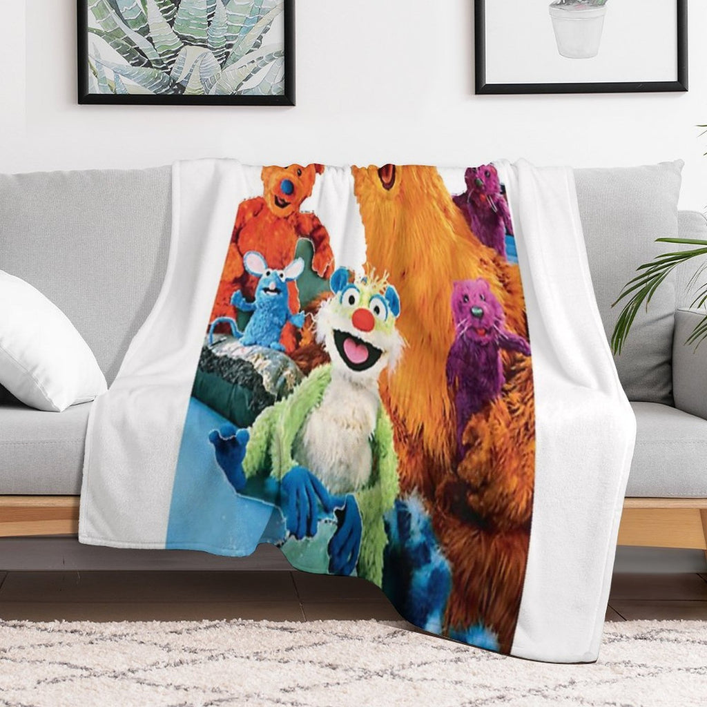 Bear in The Big Blue House Wrinkle-free Throw Blanket