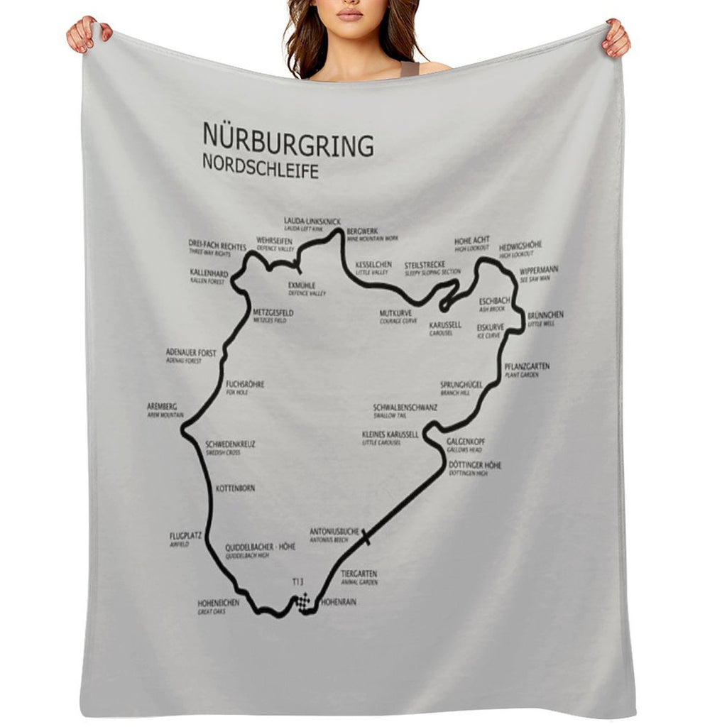The Nurburgring - Nordschleife Anti-pilling Throw Blanket